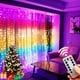 thumbnail image 2 of Cortina de luces LED para decoración navideña, guirnalda de hadas con Control remoto, lámpara para vacaciones, fiesta, boda, dormitorio y hogar, 2 of 4