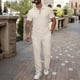 thumbnail image 1 of Ceisia Men's Slim Fit Ribbed Texture Polo Shirt & Pants Set | Summer Casual Two-Piece Outfit Gifts, 1 of 9