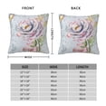 thumbnail image 2 of Pofeuu Vintage Rose Print Double-sided plush pillowcase Square Throw Pillow Covers Pillows Cover for Living Room Bedroom Sofa Couch Cushion Cover（No pillow core）-16"x16", 2 of 7