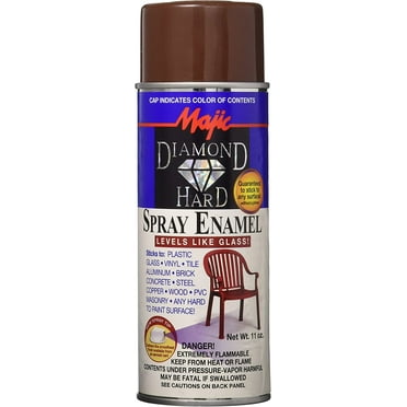 Majic Paints 8-21502-8 11 oz. Dark Brown Diamond Hard Spray Enamel - Dark brown - 11 oz.