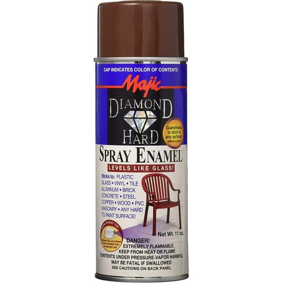 8-21502 11Oz Dk Brown Spray Enameldiamondhard, Yenkin-Majestic Paint Corp., EACH