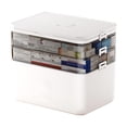thumbnail image 2 of 3-Tier Medicine Storage Box - Portable Empty Plastic First Aid Kit, Multipurpose Storage Box with A Portable Weekly Pill Organizer for Family Emergencies, Home, Travel, 2 of 6