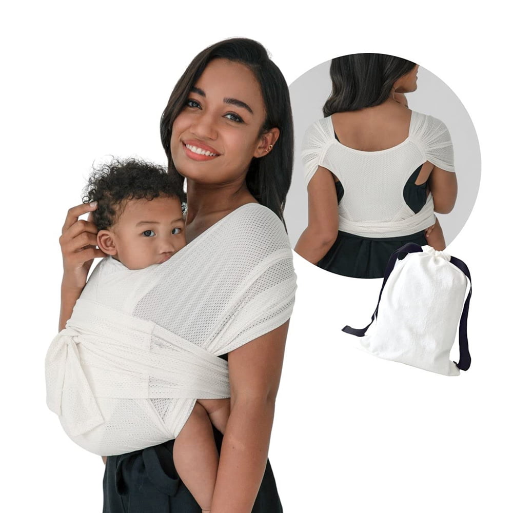 Inadays Baby Wrap Carrier Air Mesh Breathable Infants Sling for