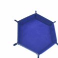 thumbnail image 1 of Foldable Dice Tray Holder PU Leather Velvet dice holder box board for Table Games Candies Earbuds, 1 of 1