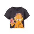 thumbnail image 1 of Garfield - Crop Top de Lavado con Enzimas para Mujer (Carbón, Naranja), 1 of 2