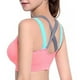 thumbnail image 5 of Sujetador deportivo sin costuras Nikou para mujer color rosa talla M, 5 of 14