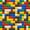 Red Blue Yellow Green Black, variant on Erosebridal Building Block Pattern Zipper Twin Comforter Sets with Fitted Sheet and 2 Pillowcases,Scattered Brick Print Zipper Bedding Set,Red Blue Yellow,Reversible