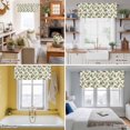 thumbnail image 5 of Camels Coconut Palm Valance Curtain Tropical Plants Vintage Deserts Animal Window Valances Rod Pocket Short Curtains Window Treatments for Kitchen Bedroom Bathroom Laundry 42" x 12", 5 of 9