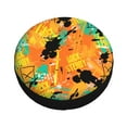 thumbnail image 3 of 14'' Orange Rock Graffiti Tire Cover, Universal Spare Wheel Covers, Dust-Proof, Water-Proof, Sun-Proof and Corrosion-Proof, 3 of 9