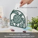 thumbnail image 3 of Servilletero de papel metálico con forma de tortuga verde para mesa, diseño de estrellas de mar y algas, 3 of 9