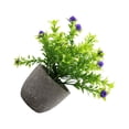 thumbnail image 2 of Decodeary Green Eco-friendly Artificial Money Tree In Pot Long-lasting Durability Realistic Appearance purple babysbreath 1Set, 2 of 6