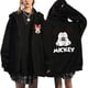 thumbnail image 3 of Sudaderas con cremallera de Minnie y Mickey Mouse para mujer, sudaderas con capucha de Disney, chaqueta Harajuku, ropa de calle de dibujos animados, Unisex, años 90, Y2k, 3 of 3