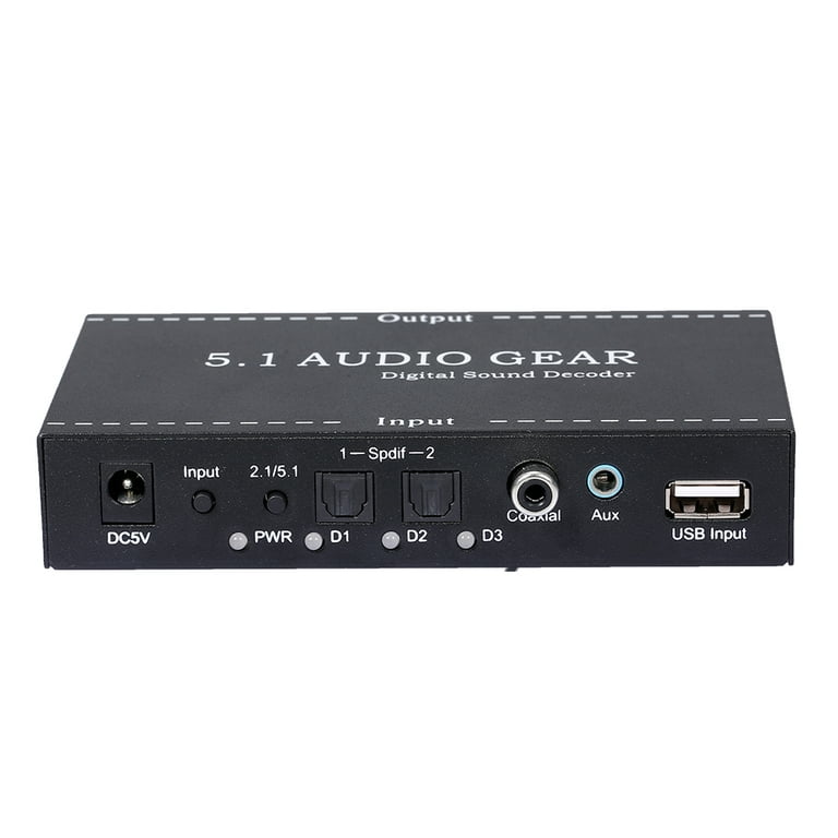 NK-A6L 5.1 Audio Gear Digital Sound Decoder Audio Converter 3.5mm