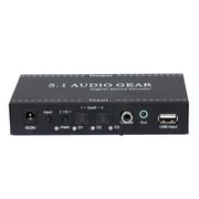 NK-A6L 5.1 Audio Gear Digital Sound Decoder Audio Converter 3.5mm Audio Output Support for Dolby Digital AC-3 DTS Plug