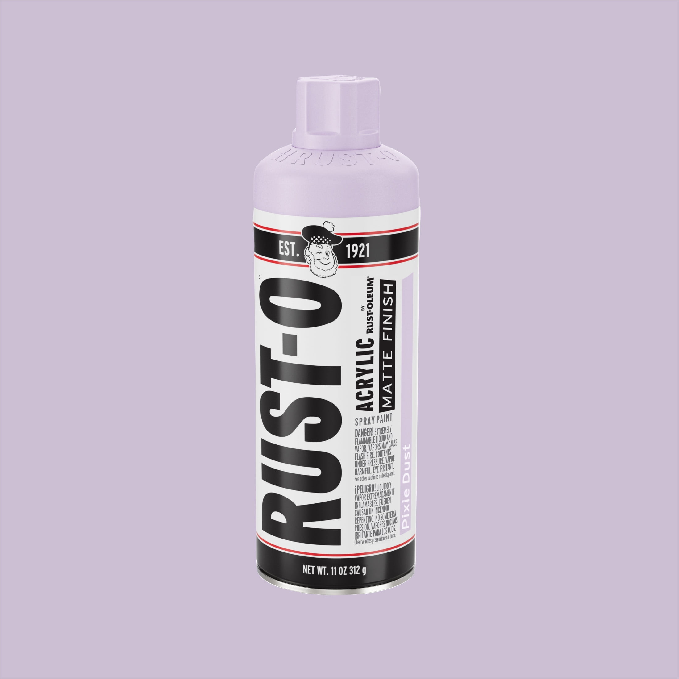 (6 pack) Pixie Dust, Rust-Oleum Rust-O Acrylic Matte Spray Paint-392221, 11 oz