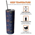 thumbnail image 6 of 20oz Halloween Doodle Icons Pattern Skinny Tumblers Stainless Steel Tumbler with Lid and Straw,Vacuum Insulated Double Wall Travel Tumbler Cups with Cleaning Brush for Coffee,Tea, 6 of 6