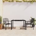 thumbnail image 1 of vidaXL 3 Piece Garden Dining Set Anthracite Steel, 1 of 5