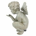thumbnail image 4 of Design Toscano Life's Mysteries Cherub Garden Statue, 15 Inch, Polyresin, Antique Stone, 4 of 5