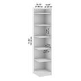 thumbnail image 4 of Universal 15W Tall Corner Bookshelf in White - Engineered Wood, 4 of 10