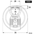 thumbnail image 2 of Master Lock M40XD, Pack of 1, 2 of 2