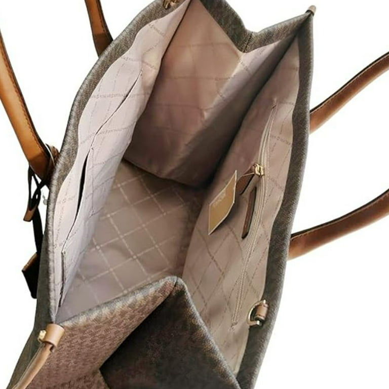 Michael Kors Womens Mirella Large Tote Crossbody Bag Brown MK