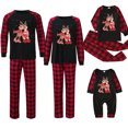 thumbnail image 1 of Conjuntos de pijamas familiares a juego para madre, pijamas navideños con camiseta de manga larga y pantalones, ropa de descanso, 1 of 6