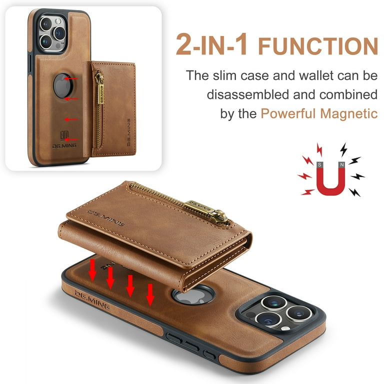 Cover per iPhone 14 Pro Max, Pelle Flip Cover Portafoglio Custodia con Slot per Schede Magnetica Cover Compatibile iPhone 14 Pro Max