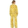 thumbnail image 2 of Xixirimido Black Cat Lemons Yellow Print Lounge Sets for Women Sweatsuits 2 Piece Fall Winter Fashion Outfits Long Sleeve Sweatshirt Wide Leg Sweatpants Set Tracksuit, Large, 2 of 7