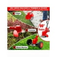 thumbnail image 3 of 21V Cordless 3-In-1 Weeds Eater - Electric Weeds Wacker With Wheels, Foldable Design, 4 Types Of Blades, And Long-Lasting Battery For Efficient Lawn, Yard, And Garden Trimming, 3 of 9
