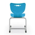 thumbnail image 2 of Hierarchy Cantilever School Chair, 5 Pack, 18" Height, Chrome Frame, Blue Shell, 2 of 3