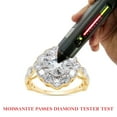 thumbnail image 7 of 3 Carat Center 6.5MM Cushion Cut Lab Created Moissanite Diamond Cushion Halo Engagement Ring For Women In 14K Yellow Gold Over Sterling Silver(G-H Color, VVS1 Clarity 3Cttw) Size - 6, 7 of 7