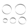 thumbnail image 5 of OUNONA Stainless Steel Cookie Cutters Set, 2 Packs Round Biscuit Molds for Kitchen Baking, 5 Pieces Each, 5 of 7