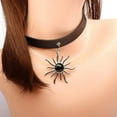 thumbnail image 5 of Rivets Choker Leather Choker Necklace Cosplay Choker Cross Pendant Cosplay Accessory for Women Halloween Party, 5 of 14