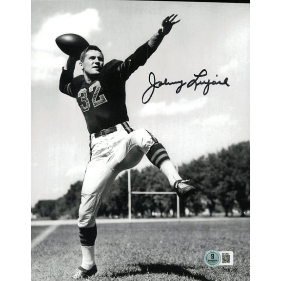 Johnny Lujack Autographed 8x10 Photo Notre Dame Fighting Irish Beckett BAS QR #BS12867