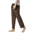 thumbnail image 2 of hirigin Men's Pajamas Plaid Pants, Drawstring Elastic Mid Waist Comfy Soft Loose Lounge Sleep Pants for Spring Autumn, 2 of 5