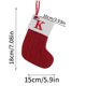 thumbnail image 1 of Calcetines de punto con letras de copo de nieve para decoración del hogar, adorno de árbol de Navidad, regalo, 2023, 2024, 1 of 4