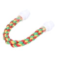 thumbnail image 1 of Fosa Bird Parrots Stand Colorful U Shape Cotton Rope Standing Climbing Bar Chewin GS, 1 of 8