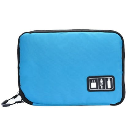 Electronics Organizers Electronics Organizer, Jelly Comb Electronic Accessories Cable Organizer Bag Waterproof Travel Cable Storage Bag for Charging Cable, Cellphone, Mini Tablet ()