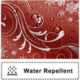 thumbnail image 3 of Christmas Shower Curtain, Xmas Snowflake Shower Curtain Red and White Shower Curtain with Hooks for Christmas New Year Bathroom Decor, 72x72 Inch, 3 of 6