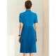 thumbnail image 4 of Vestido camisero Allegra K Azul Brillante Midi XL, 4 of 5