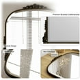 thumbnail image 3 of Easy4Home 36"x27" Vintage Mirror Arched Decorative Wall Mirror, Antique Bronze, 3 of 6