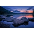 thumbnail image 3 of Jacobs, Lydia 14x10 Black Modern Framed Museum Art Print Titled - Twilight At Trillium Lake, 3 of 5
