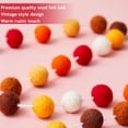 thumbnail image 3 of Pelota arcoíris de fieltro de lana Garland WILLBOND de 2 m, 24 bolas, 3 of 7
