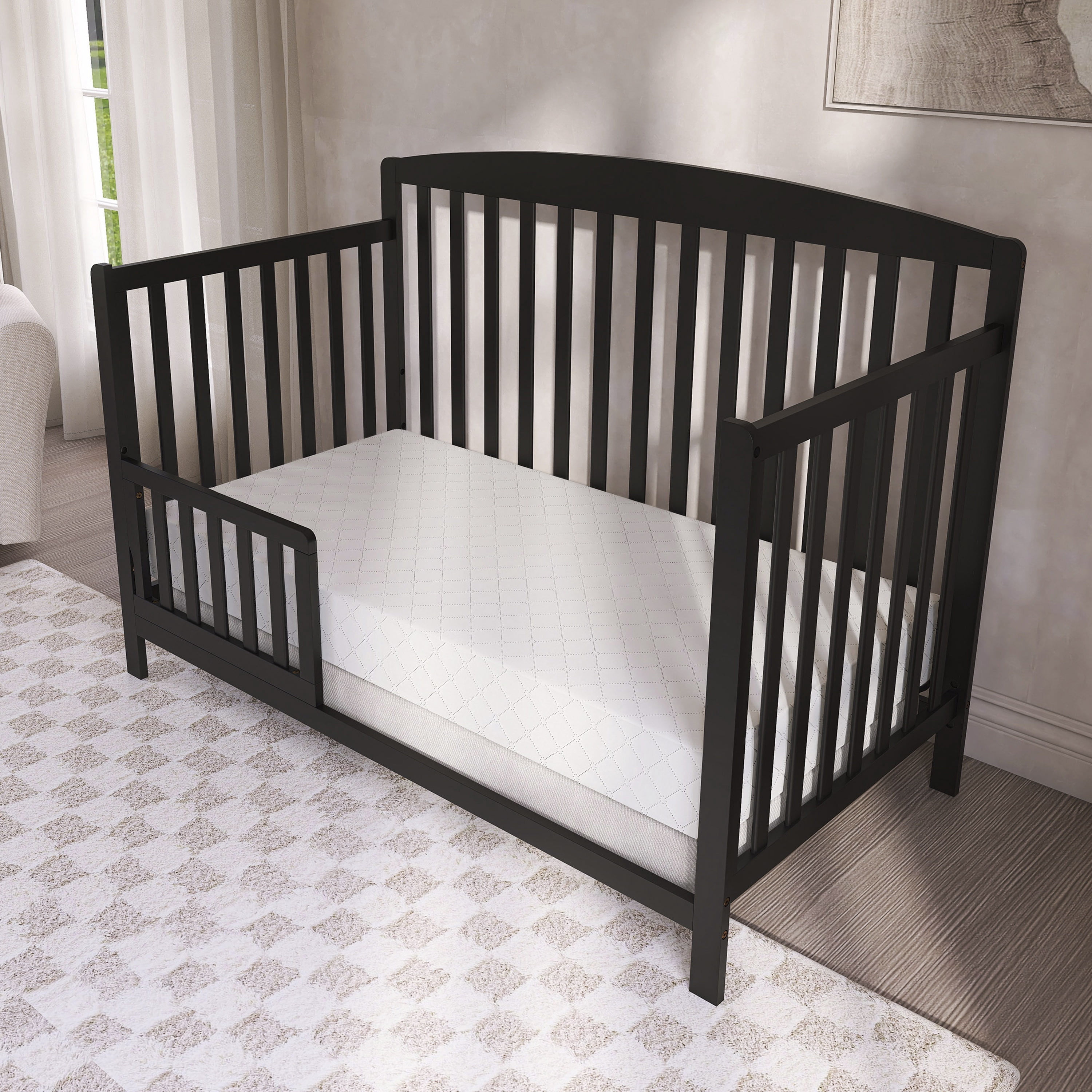 Dream On Me Honeycomb Diamond Quilted Breathable Fiber Crib and Toddler Mattres | Honey Diamond Quilted / White