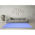 thumbnail image 3 of Ahgly Company Indoor Round Abstract Blue Contemporary Area Rugs, 3' Round, 3 of 4