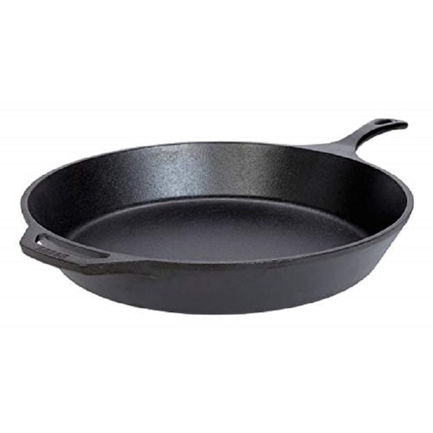 Skillet Lodge de hierro fundido de 15 pulgadas, color negro previamente sazonado