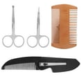 thumbnail image 4 of 4 In 1 Beard Styling Comb Kit - Beard Shaper Comb - Mustache Scissors - Fordable Trimming Comb With Portable Design For Better Hair Texture And Appearance, 4 of 8