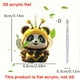 thumbnail image 4 of Espejo para Coche Lindo Pequeño Colgante de Abeja 2D Acrílico Plano Interior Del Coche Retrovisor Colgante Decoración Del Hogar, 4 of 9