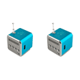 thumbnail image 1 of Mini TD-V26 Altavoz digital Receptor de radio FM Reproductor de MP3 Barra de sonido Azul, 1 of 2
