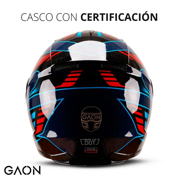 Casco Para Motocicleta Con Certificacion Dot Visor Abatible Gaon Integral Walmart en linea